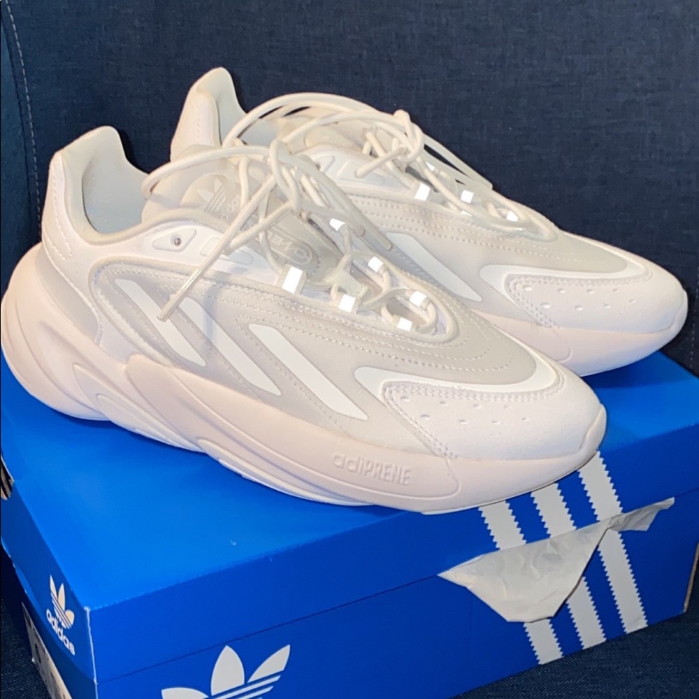 White Adidas Ozelia J Sneakers